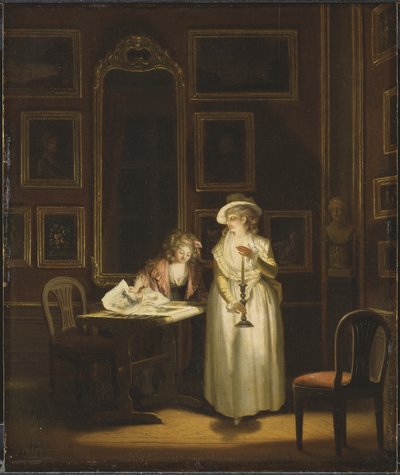 At the Embroidery-Frame by Pehr Hilleström